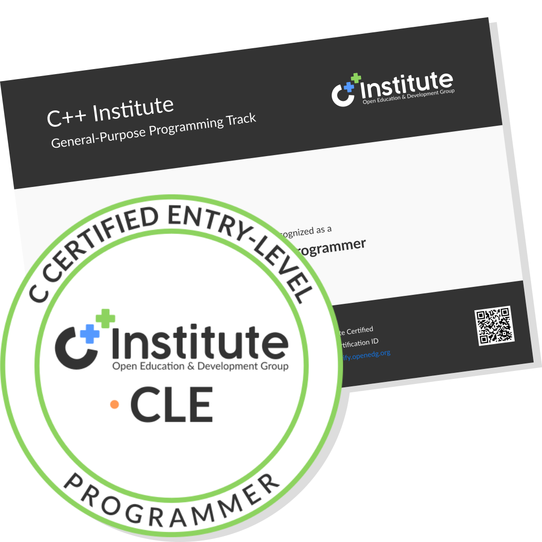 CLE – C Certified Entry-Level Programmer (CLE-10-01) | Exam