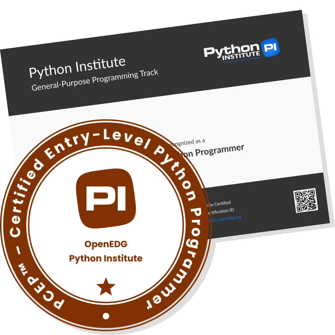 PCEP – Certified Entry-Level Python Programmer | Exam